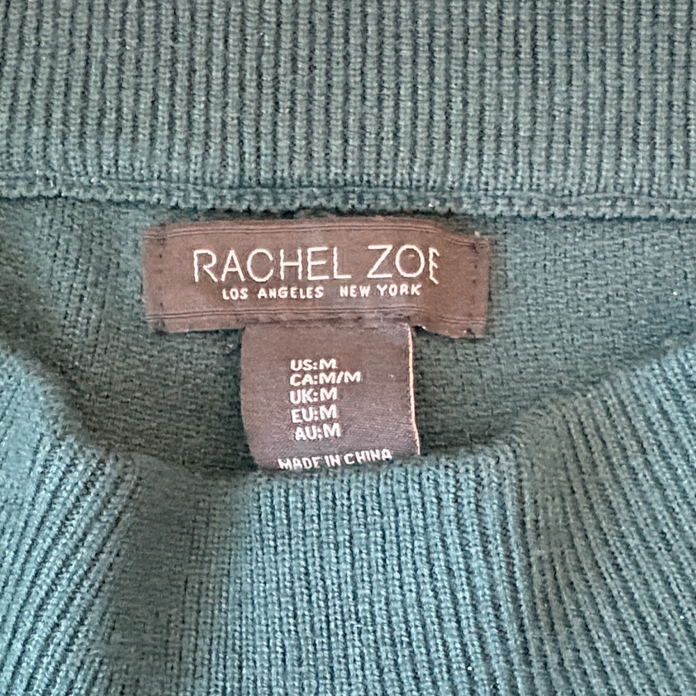Rachel Zoe Hunter Green Sweater Lounge Wide Leg Pants - Picture 2 of 9